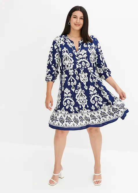 Tunikakjole i lett viskose, bonprix