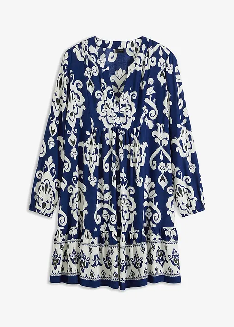 Tunikakjole i lett viskose, bonprix