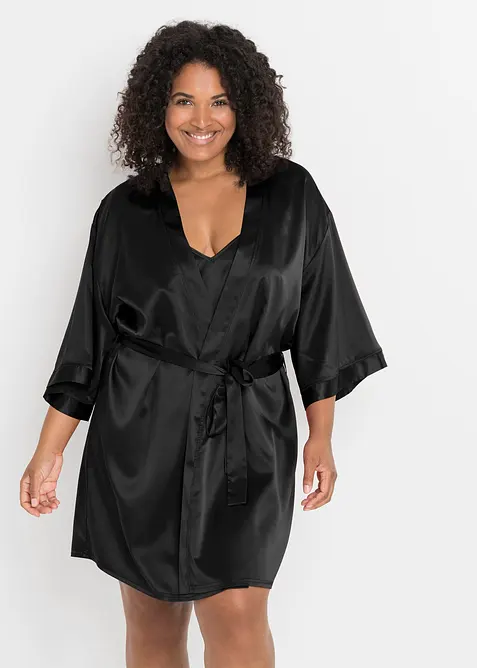 Sett med kimono og neglisj&eacute; (2-delt sett), bonprix