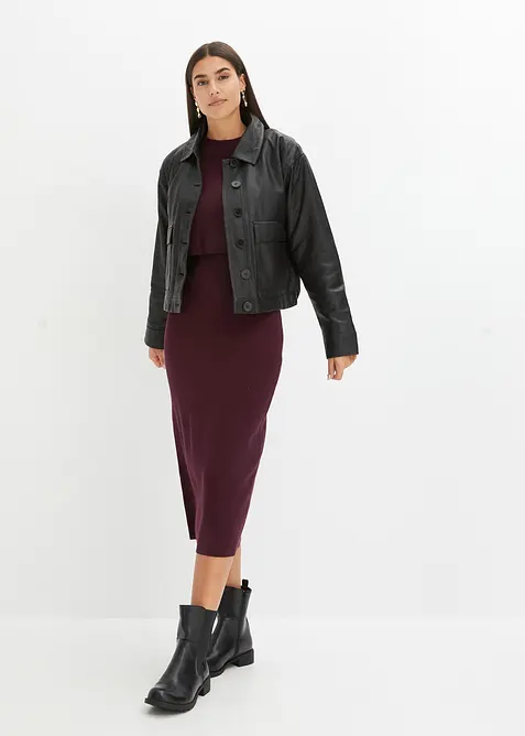 Strikket kjolesett  (2-delt sett), bonprix