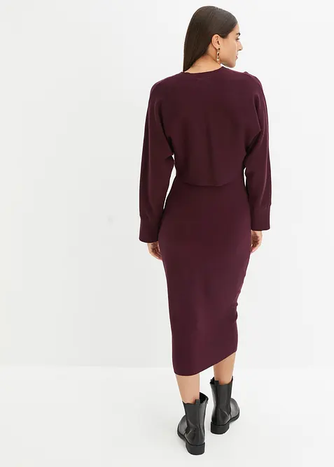 Strikket kjolesett  (2-delt sett), bonprix