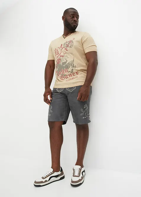 Drakt-shorts av imitert skinn, bonprix