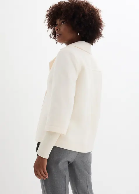 Losjakke med strikkede ermer, bonprix