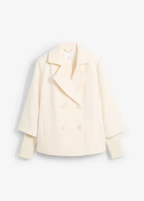 Losjakke med strikkede ermer, bonprix