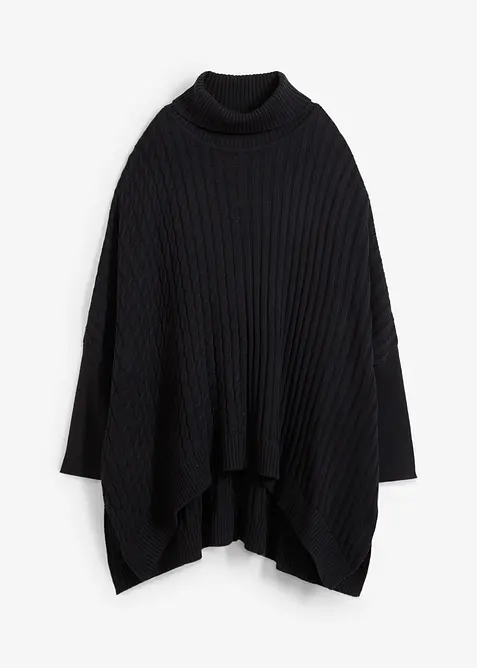 Oversized poncho-genser, bonprix