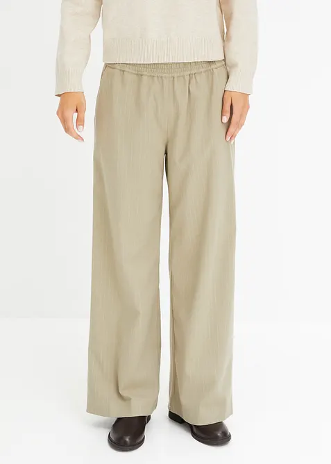 Vid bukse i ullstil, bonprix