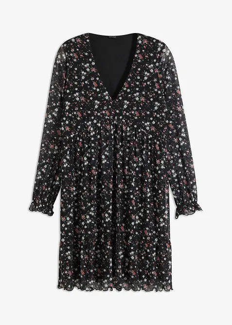 Jerseykjole i mesh, bonprix