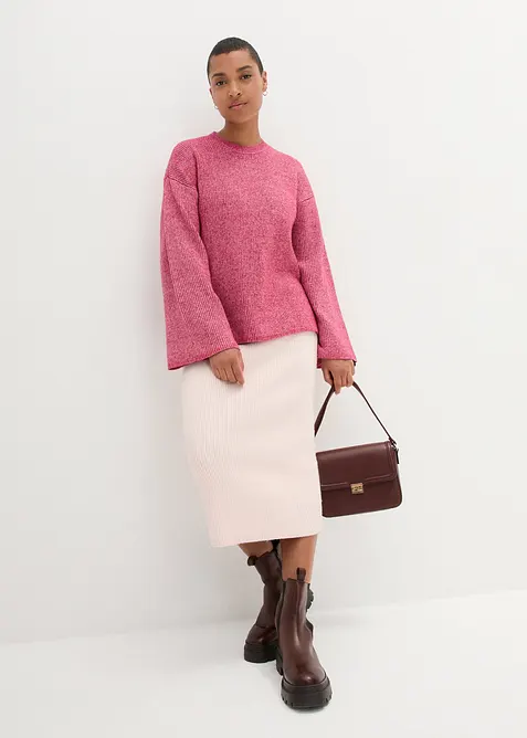 Boxy-genser i ribbestrikk, bonprix