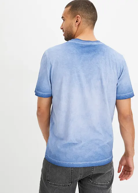 T-skjorte i &oslash;kologisk bomull og vasket look, bonprix
