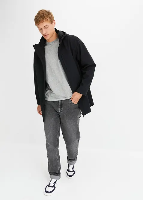 Softshelljakke med avtagbar hette, bonprix