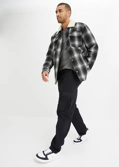 Loose Fit stretch-cargobukse, Straight, bonprix