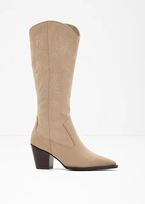 Cowboystøvletter med broderi, bonprix