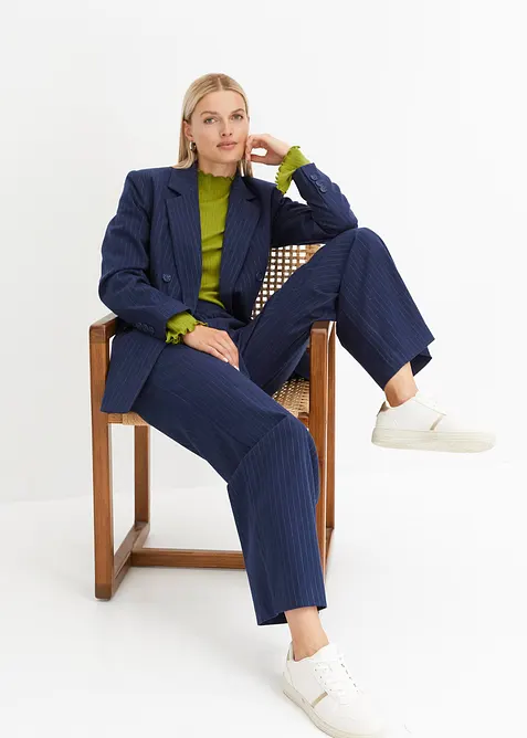 Dobbeltspent blazer i viskosemiks, bonprix