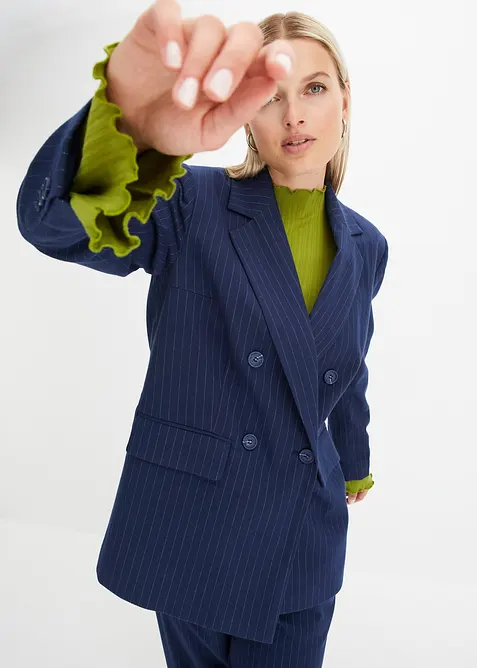 Dobbeltspent blazer i viskosemiks, bonprix