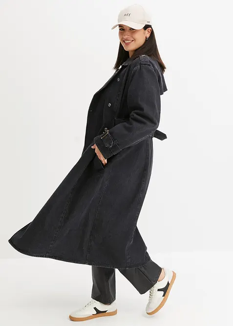 Trenchcoat i denim, bonprix