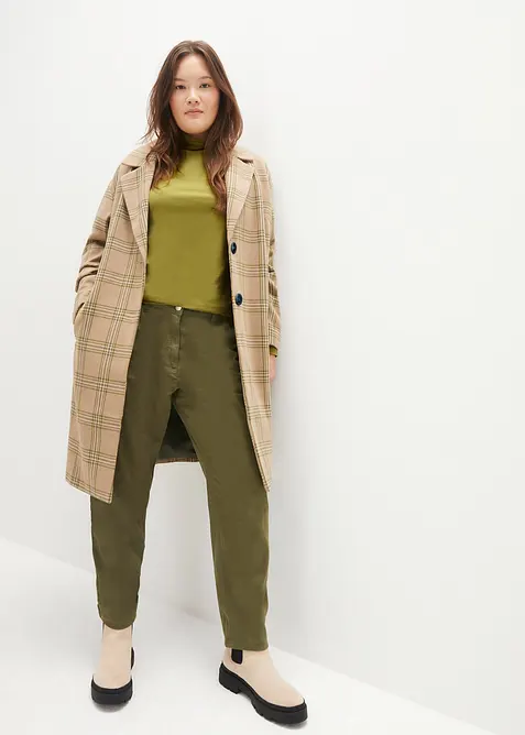 Langermet topp med &oslash;kologisk bomull, bonprix