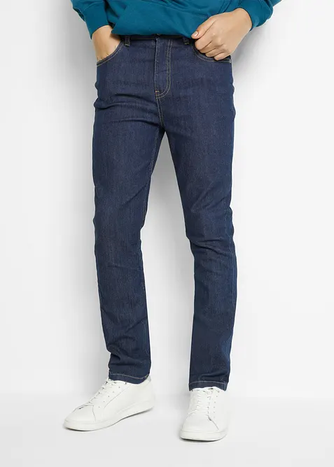 Slim Fit-jeans med stretch og regulerbar linning, Straight, bonprix