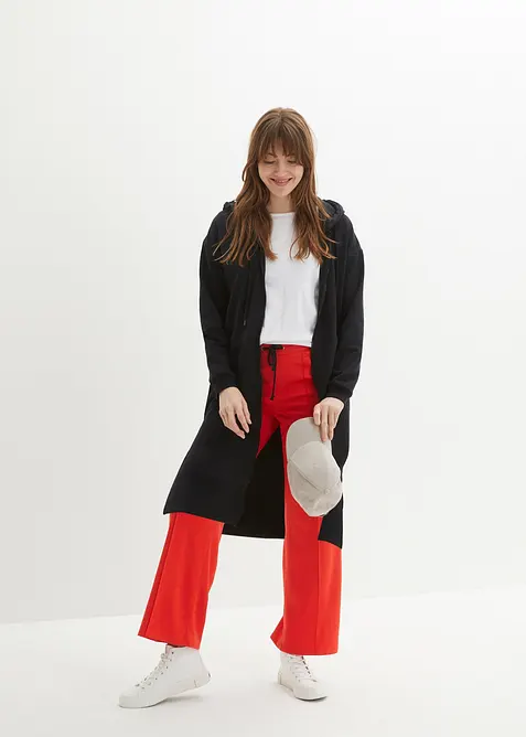 Lang hettejakke med sidesplitter, bonprix