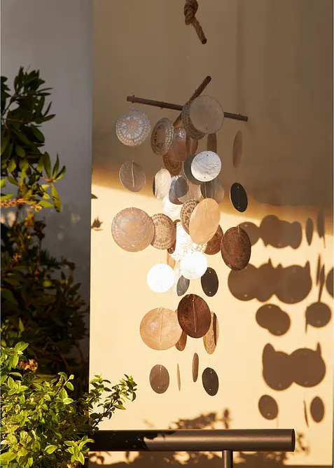 Vindspill med Capiz-skjell, Boltze Home Collections