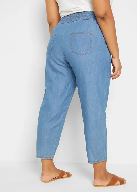 Mom-jeans, High-Waist, &oslash;kologisk bomull, bonprix