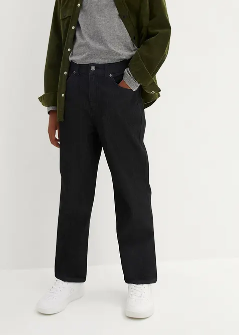 Ekstra vid, Loose Fit-jeans med regulerbar linning, Straight, bonprix