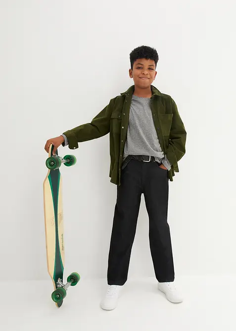 Ekstra vid, Loose Fit-jeans med regulerbar linning, Straight, bonprix