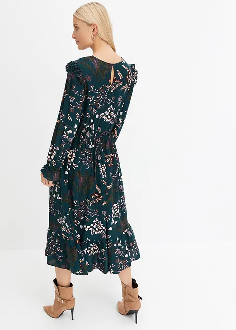 Midikjole i 100% viskose, bonprix