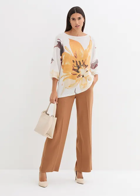 Genser med blomsterprint, bonprix