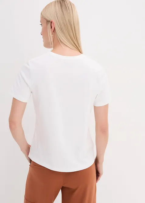 T-skjorte med glitterprint, bonprix