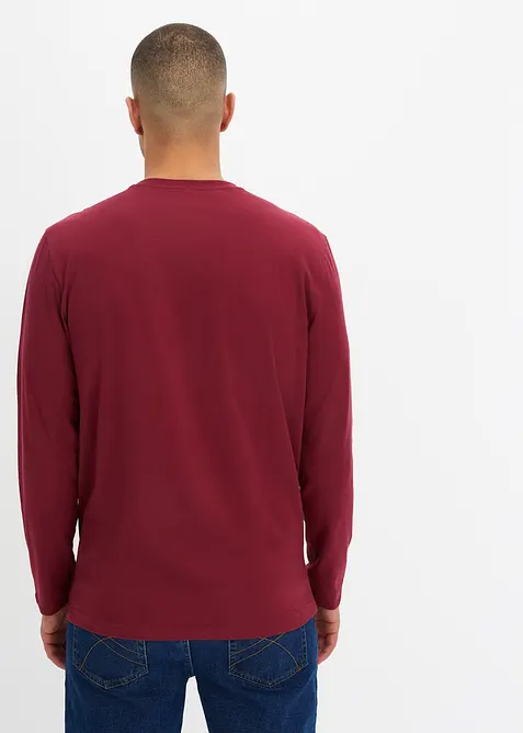 Langermet bestefartrøye i økologisk bomull (2-pack), bonprix