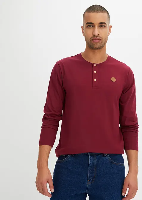 Langermet bestefartrøye i økologisk bomull (2-pack), bonprix