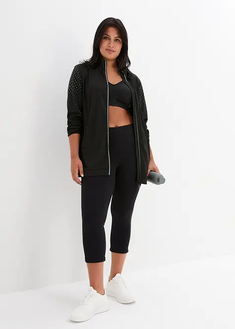 Ultrasoft treningsleggings med lommer på sidene, i capri-lengde, bonprix