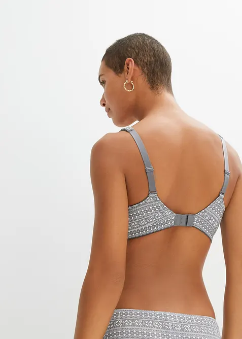 Bøyleløs BH av økologisk bomull (2-pack), bonprix