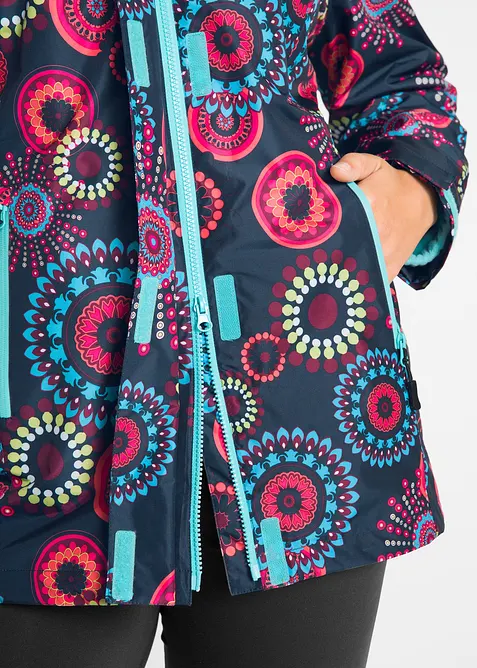 3-i-1-funksjonsjakke  med hette, vanntett, bonprix