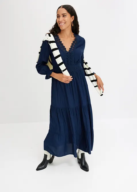 Maxikjole i 100% viskose, bonprix