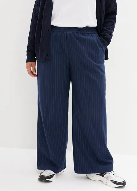 Vid bukse i ullstil, bonprix