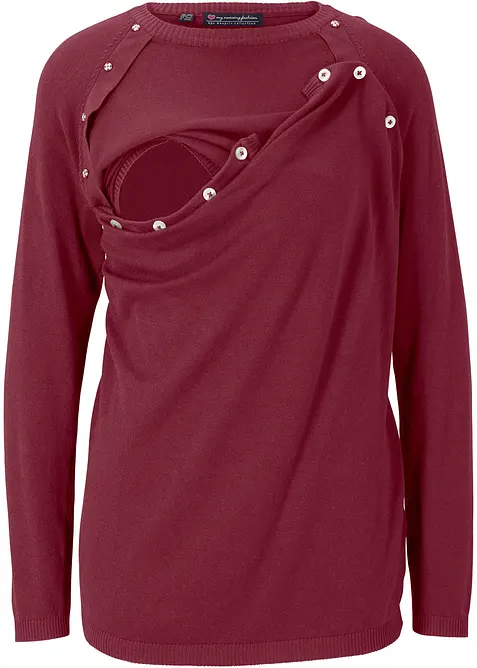 2-i-1-mamma- og ammegenser i finstrikket materiale, bonprix