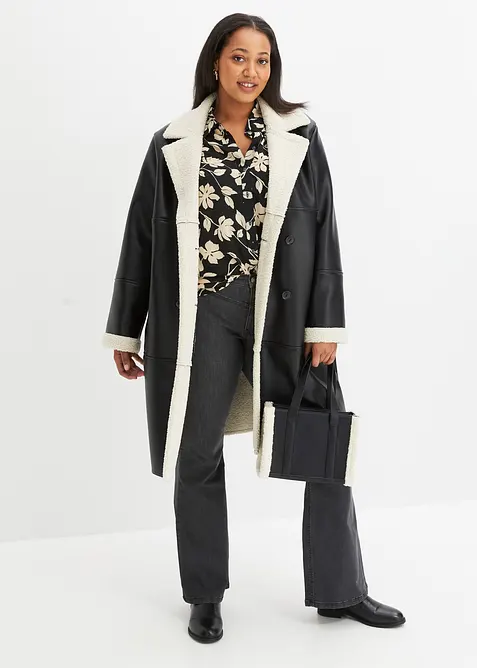 Kåpe i imitert skinn, bonprix