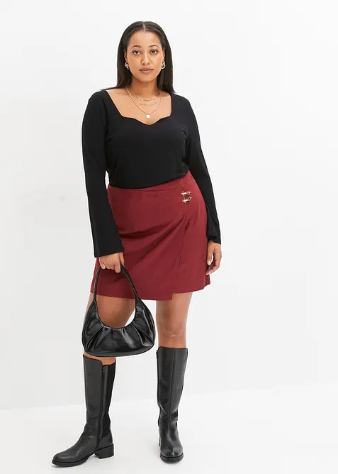 Skj&oslash;rt med omslag-look, bonprix