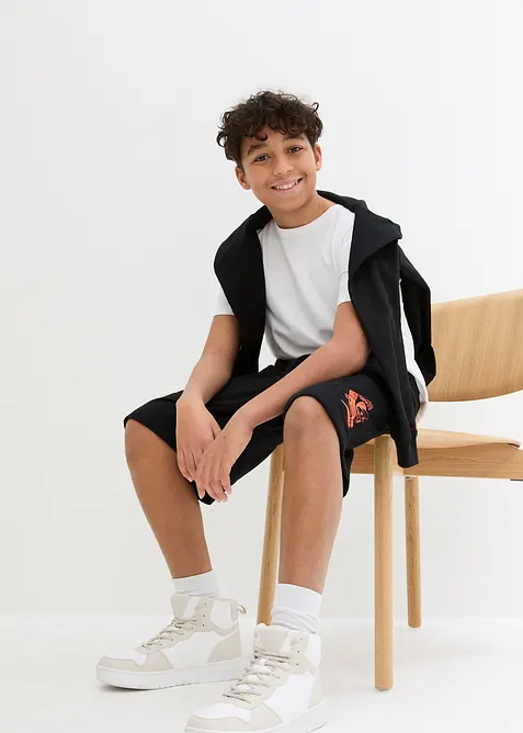 Sweat-bermuda av økologisk bomull til barn, bonprix