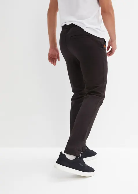 Regular Fit-slip on-bukse med stretch, Straight, bonprix