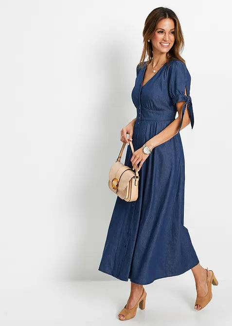 Lang jeanskjole, bonprix