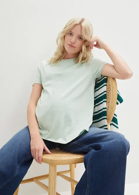 2-i-1-mammatopp i &oslash;kologisk bomull (2-pack), bonprix