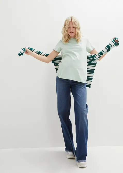 2-i-1-mammatopp i &oslash;kologisk bomull (2-pack), bonprix