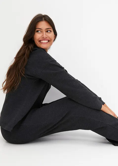 Loungewear-dress i strukturert jersey, bonprix