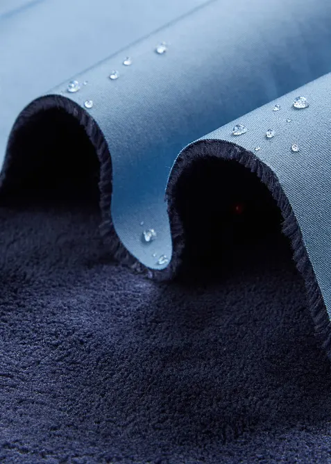 Vannavvisende funksjons-skalljakke i lang modell, myk fleece, bonprix