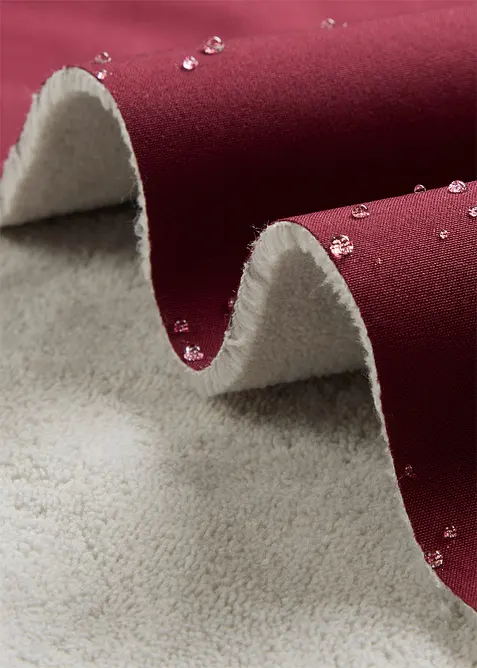 Vannavvisende funksjons-skalljakke i lang modell, myk fleece, bonprix