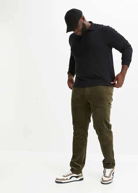 Piqu&eacute;-poloshirt, lang arm, bonprix