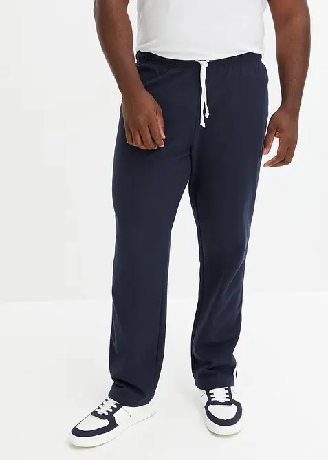 Joggebukse med kontrastfargede detaljer, Loose Fit (2-pack), bonprix