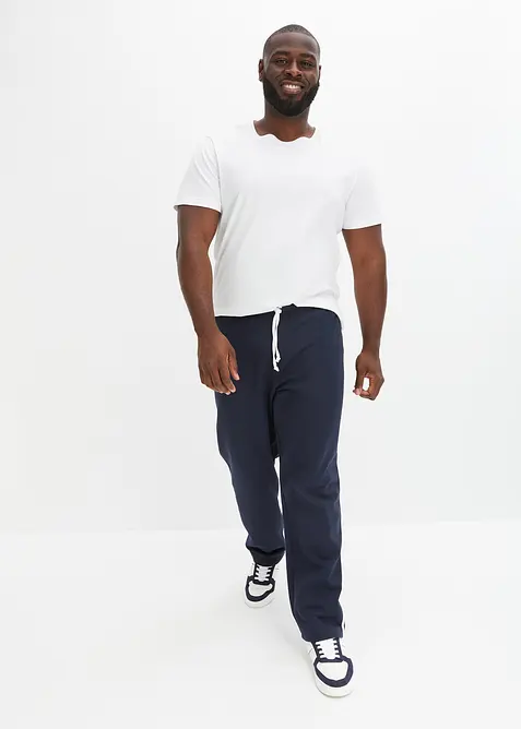 Joggebukse med kontrastfargede detaljer, Loose Fit (2-pack), bonprix